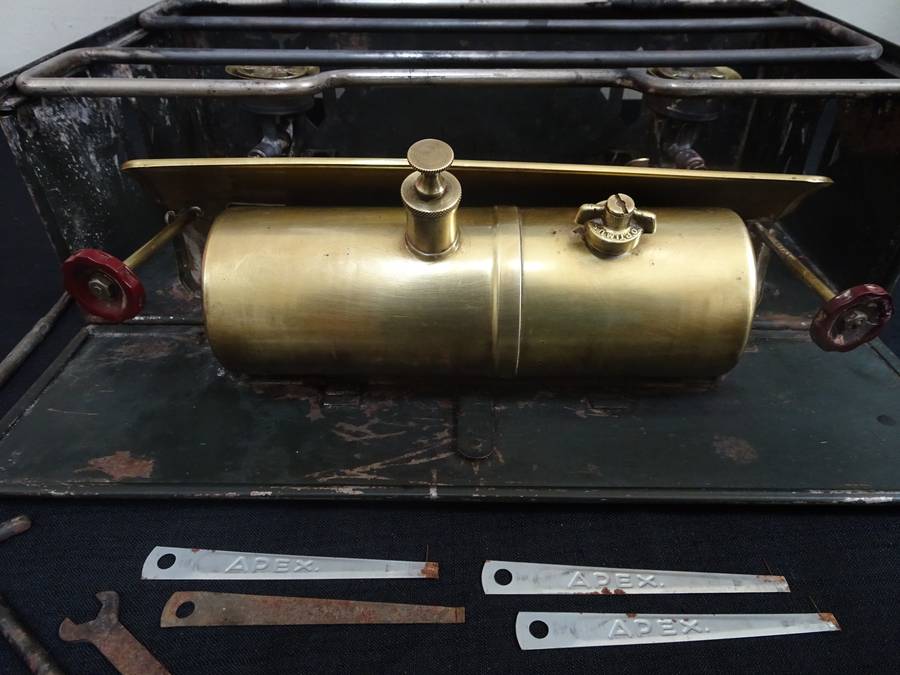 Rare Vintage Optimus Sweden Campingo Double Burner Camping Stove With Accessories - See Description