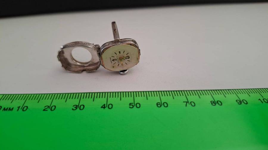 Sterling Silver Lanco Swiss Movement 17 Jewels Ring Watch - Not Tested 8.9 grams