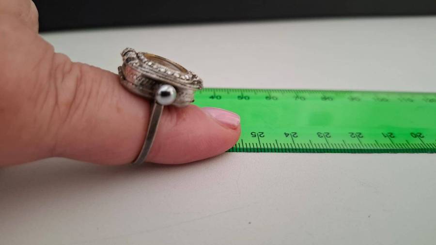 Sterling Silver Lanco Swiss Movement 17 Jewels Ring Watch - Not Tested 8.9 grams