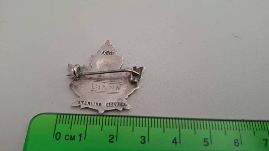Sterling Silver WW1 Canadian Expeditionary Force (CEF) 18 Battalion Sweetheart Brooch - (5.6GRAMS)