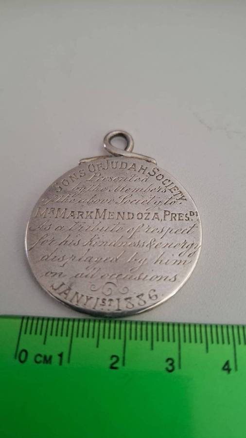 Rare 1873 Belgian 5 Francs King Leopold II Coin made in to a Medal - Read Inscription - 23.9 Grams