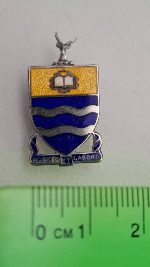 Sterling Silver University of the Witwatersrand Badge 4.3 Grams