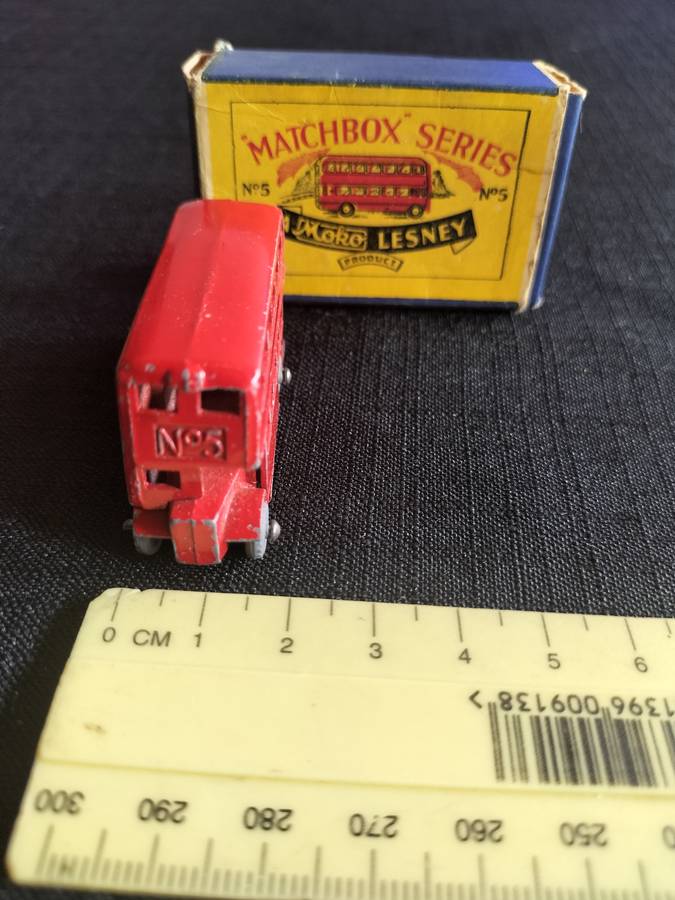 Very Rare Vintage Moko Lesney Matchbox Series NO 5 - The London Bus- Made in England
