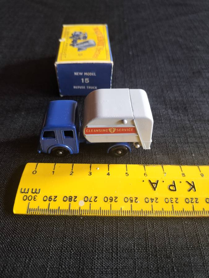 Very Rare Vintage Lesney Match Box Series NO15 - Refuse Truck - Made in England