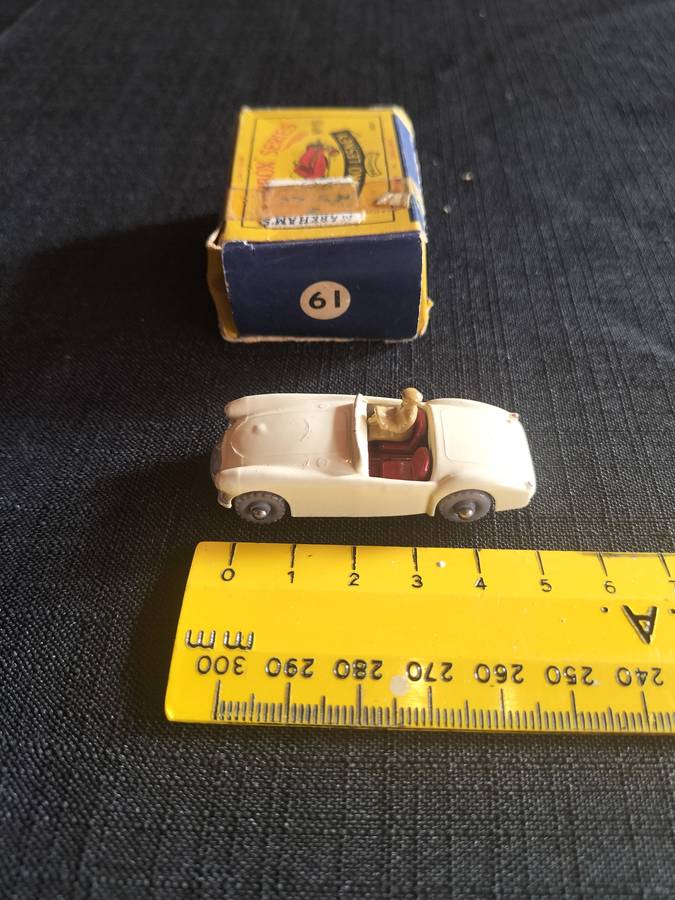 Very Rare Vintage Moko Lesney Match Box Series NO19 -MG.A Sport Car  - Made in England