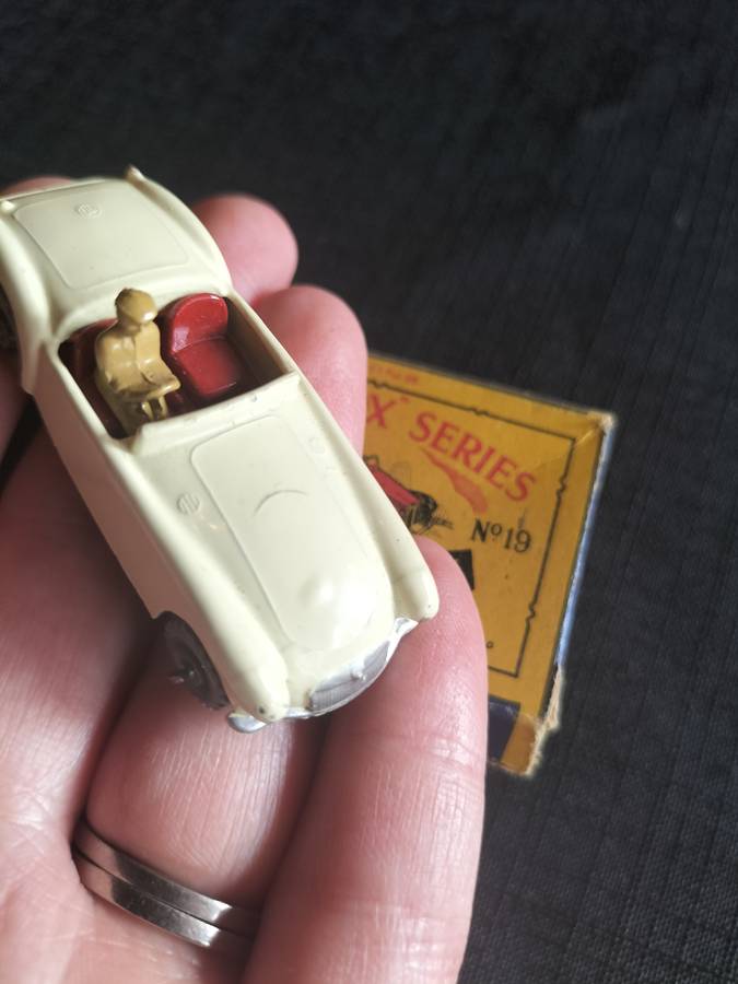 Very Rare Vintage Moko Lesney Match Box Series NO19 -MG.A Sport Car  - Made in England