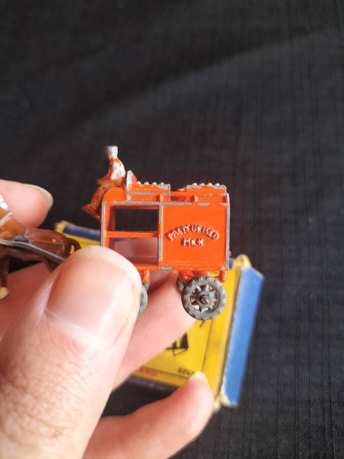 Very Rare Vintage Moko Lesney Match Box Series NO7 - Horse Drawn Milk Float  - Made in England
