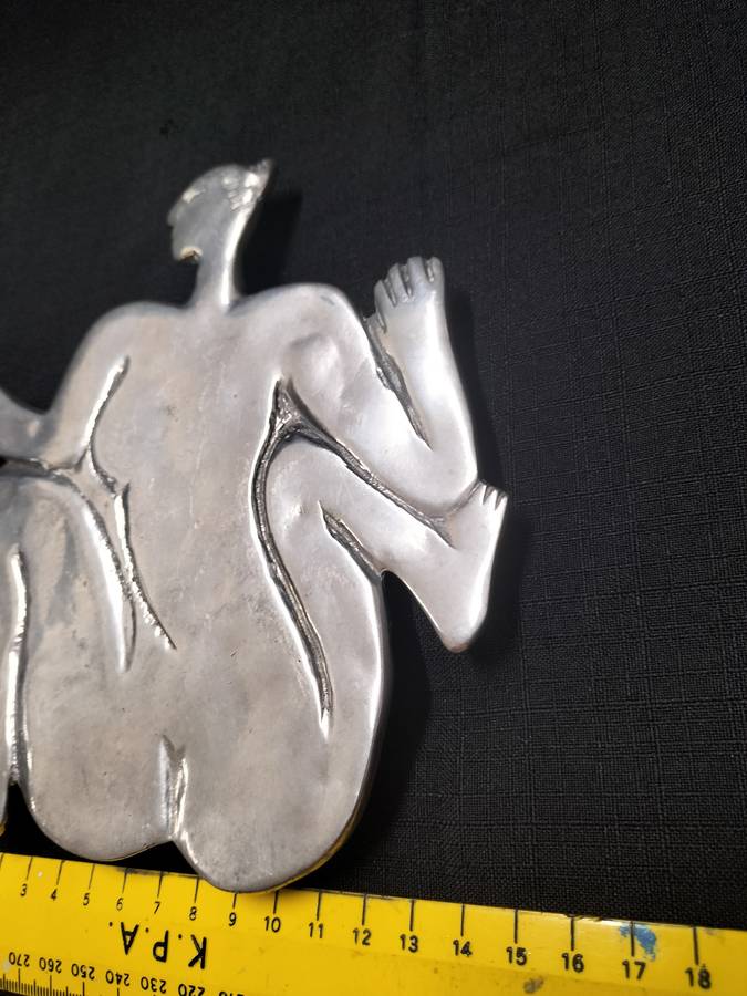 Beautiful Vintage Carrol Boyes Nude Woman Design Trivet/ Pot stand