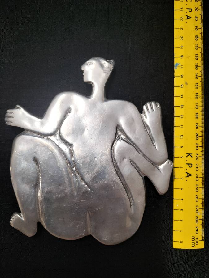 Beautiful Vintage Carrol Boyes Nude Woman Design Trivet/ Pot stand
