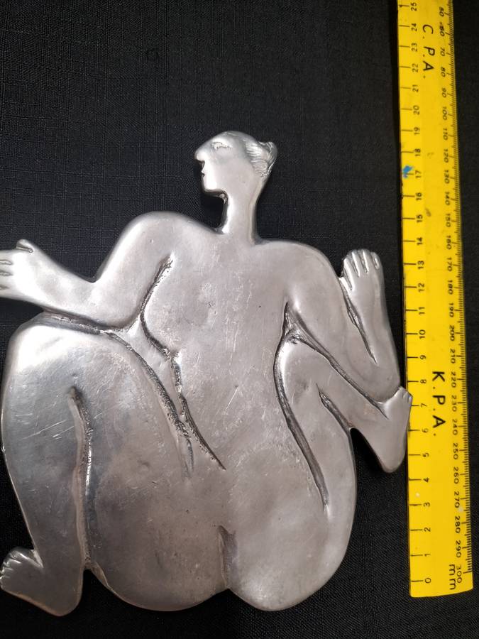 Beautiful Vintage Carrol Boyes Nude Woman Design Trivet/ Pot stand