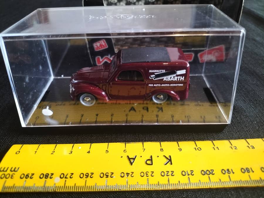Vintage Brumm R266 Fiat 500C Furgoncino - Marmitte Abarth 1956 -Scale 1/43 -Good Condition