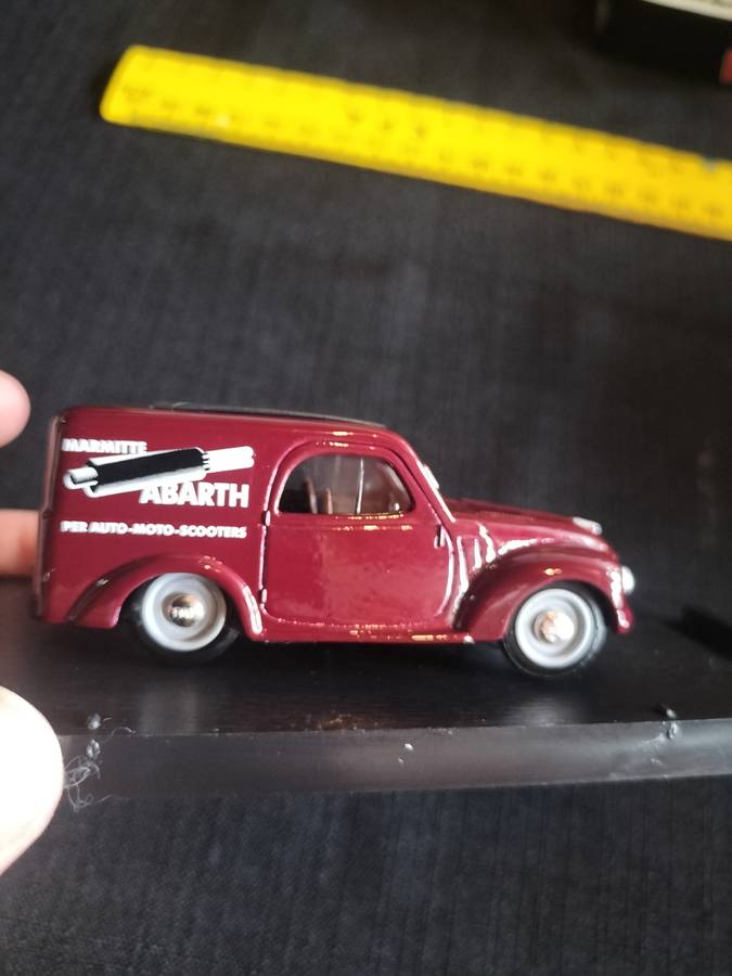 Vintage Brumm R266 Fiat 500C Furgoncino - Marmitte Abarth 1956 -Scale 1/43 -Good Condition