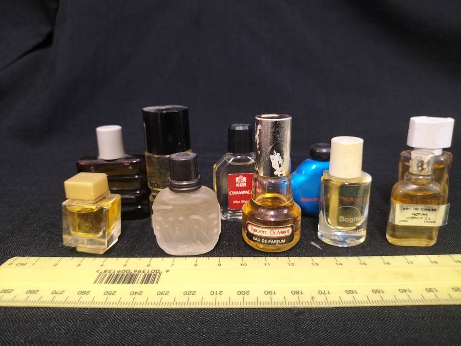 Collection of 10 Vintage Miniature Perfumes