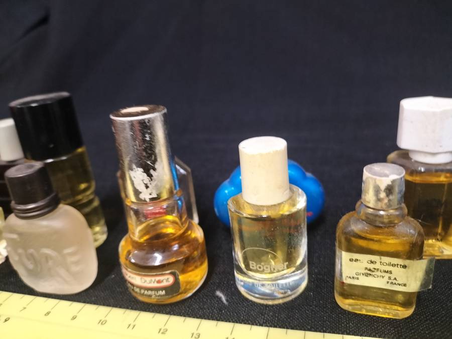 Collection of 10 Vintage Miniature Perfumes