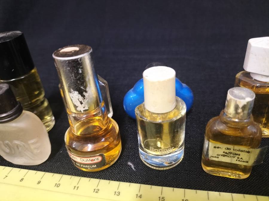 Collection of 10 Vintage Miniature Perfumes