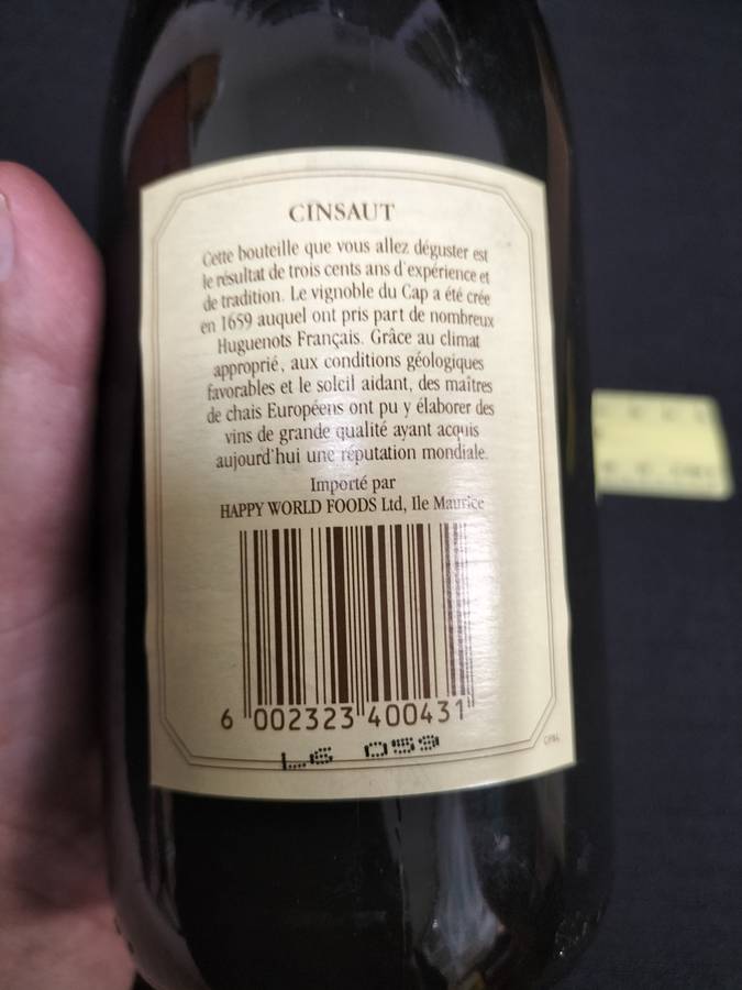 Vintage 1994 Oesjaar Vintage KWV Cinsaut - 750ml - Sealed - Bottled by KWV Paarl