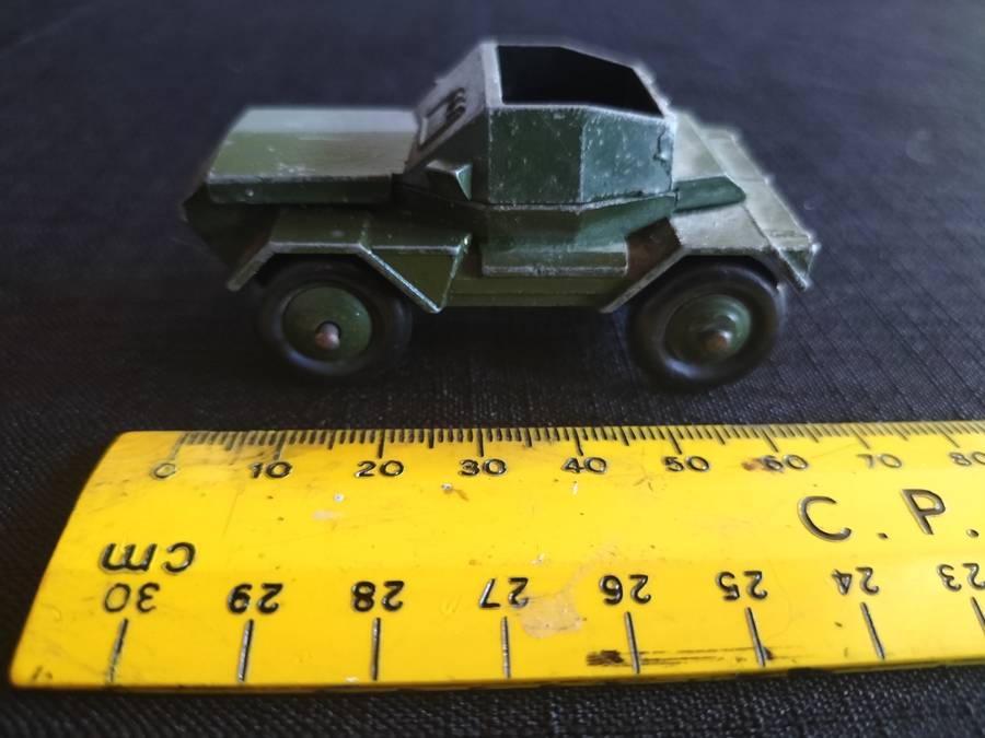 Very Rare Vintage Dinky Toys - NO673-  Meccano LTD - Army Scout Car- Made in England