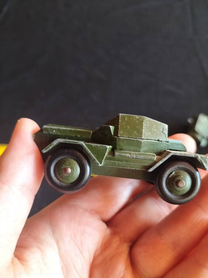 Very Rare Vintage Dinky Toys - NO673-  Meccano LTD - Army Scout Car- Made in England