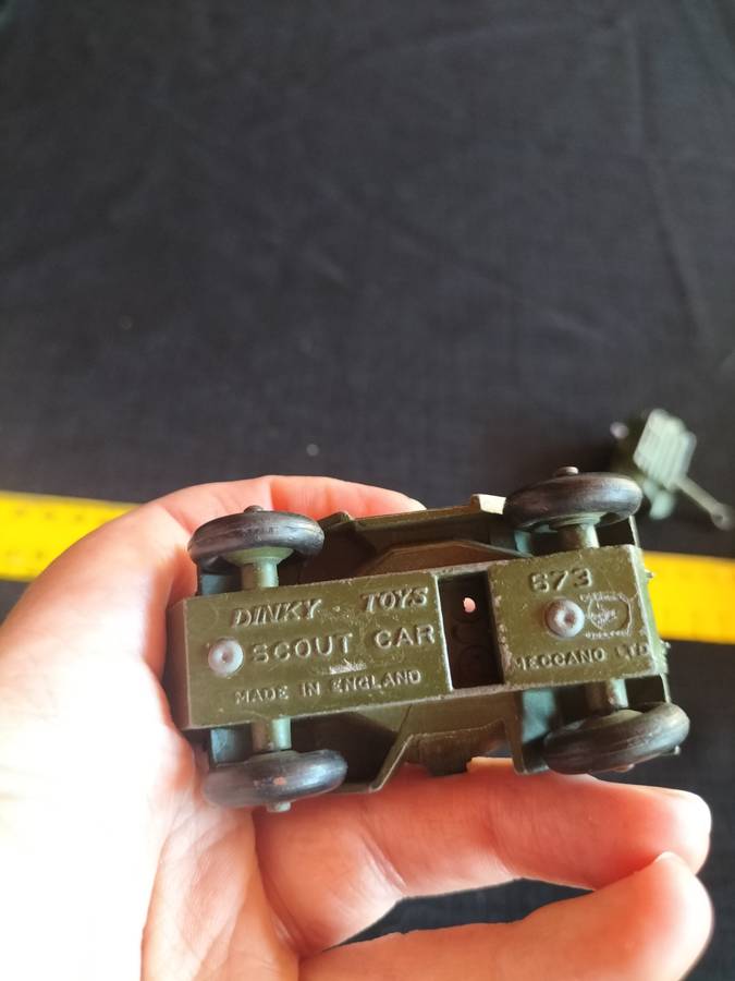 Very Rare Vintage Dinky Toys - NO673-  Meccano LTD - Army Scout Car- Made in England