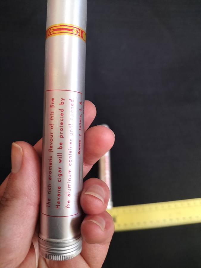 Two Remeo Y Julieta No2 Cigars in Their Aluminum Tubes -  Made in Cuba - View Description