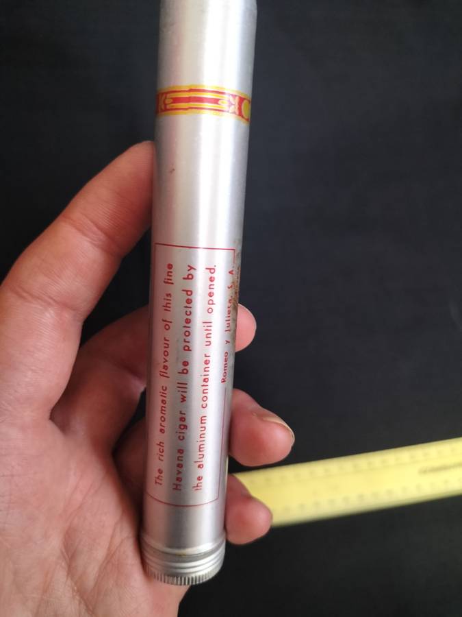 Two Remeo Y Julieta No2 Cigars in Their Aluminum Tubes -  Made in Cuba - View Description