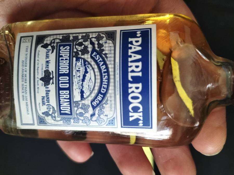 Vintage Three Miniature Paarl Rock 1856 Superior Old Brandy's 50 ml- Sealed - Good Condition