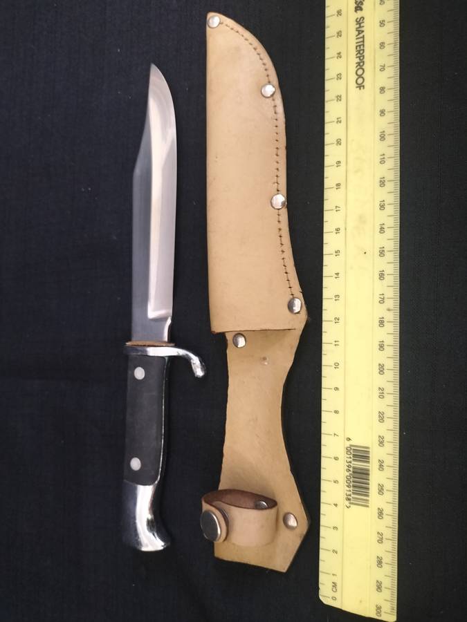 Tramontina Inox - Stainless Steel Hunting Knife with Sheath- Made in Brazil