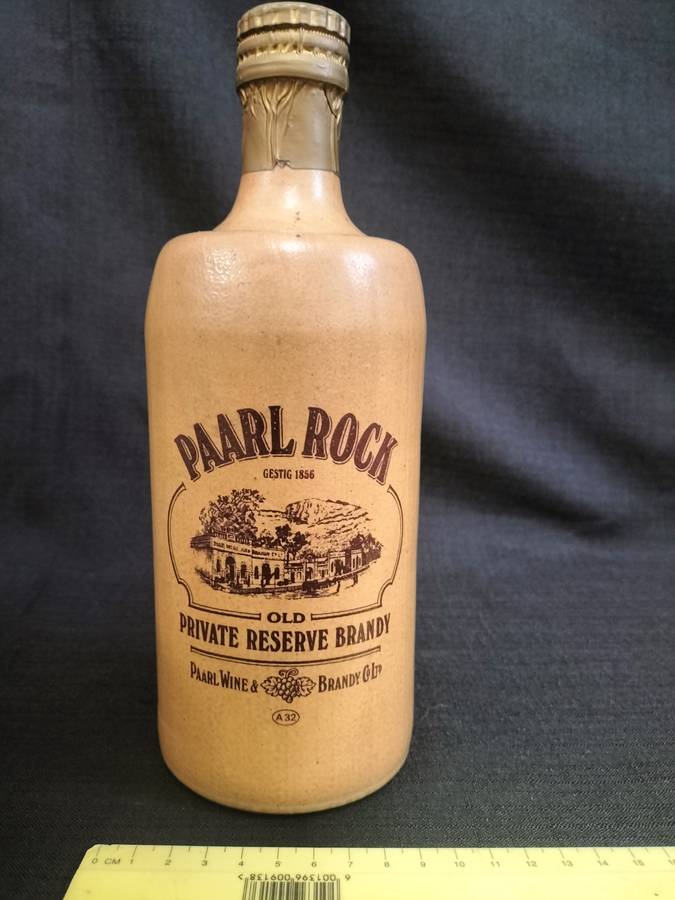 Vintage Paarl Rock 1856 Private Reserve Brandy Stoneware - Sealed - Good Condition