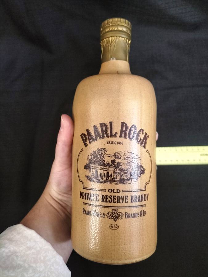 Vintage Paarl Rock 1856 Private Reserve Brandy Stoneware - Sealed - Good Condition