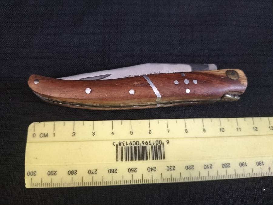 Stunning `Lauvergnat Miladiou` Folding Knife With Wood Handle