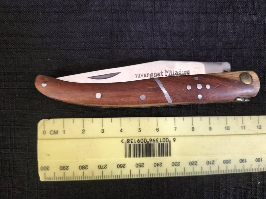 Stunning `Lauvergnat Miladiou` Folding Knife With Wood Handle