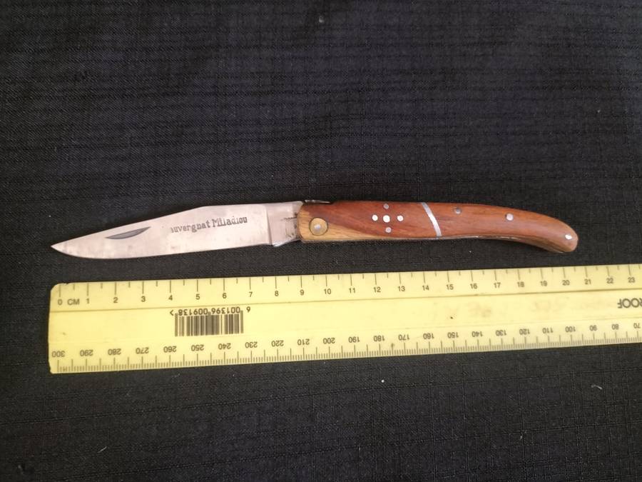 Stunning `Lauvergnat Miladiou` Folding Knife With Wood Handle