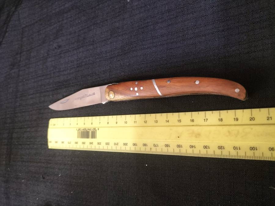 Stunning `Lauvergnat Miladiou` Folding Knife With Wood Handle