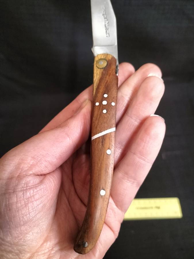 Stunning `Lauvergnat Miladiou` Folding Knife With Wood Handle
