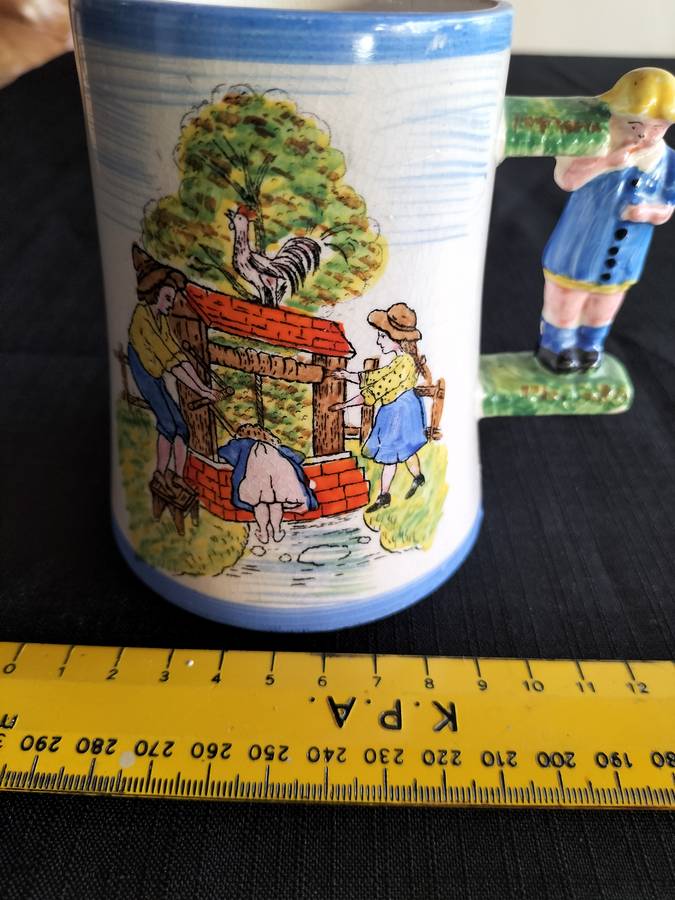 Vintage Child Mug - Royal Bradwell Arthur Wood - Made in England - Ding Dong Bell