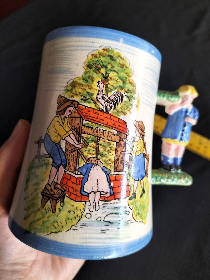 Vintage Child Mug - Royal Bradwell Arthur Wood - Made in England - Ding Dong Bell
