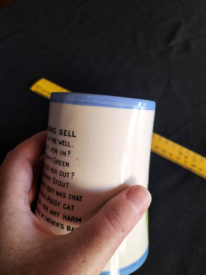 Vintage Child Mug - Royal Bradwell Arthur Wood - Made in England - Ding Dong Bell
