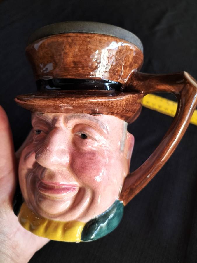 Vintage Hand Painted Lancaster Sandland Toby Jug - Tony Weller- Made in England- H-13cm