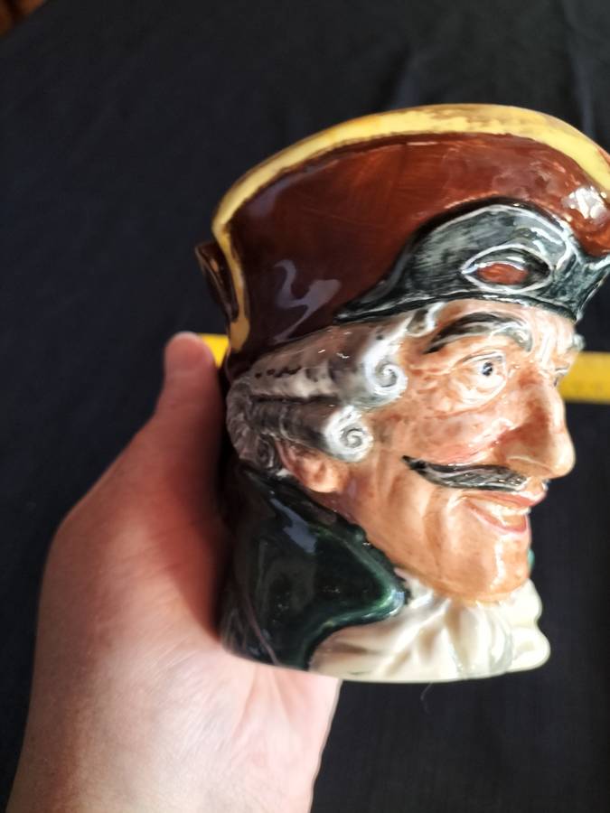 Vintage Royal Doulton Character Jug 1936- Souvenir From Bentalls H-8cm- Dick Turpin -Made in England