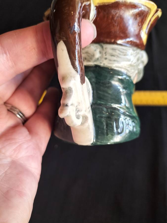 Vintage Royal Doulton Character Jug 1936- Souvenir From Bentalls H-8cm- Dick Turpin -Made in England