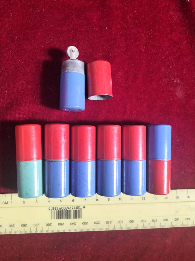 Collection of 7 Vintage Tube Lighters Made in Switzerland