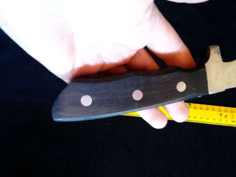 Stunning Hi- Stainless Steel Hunting Knife Fixed Blade With Wooden and Steel Handle