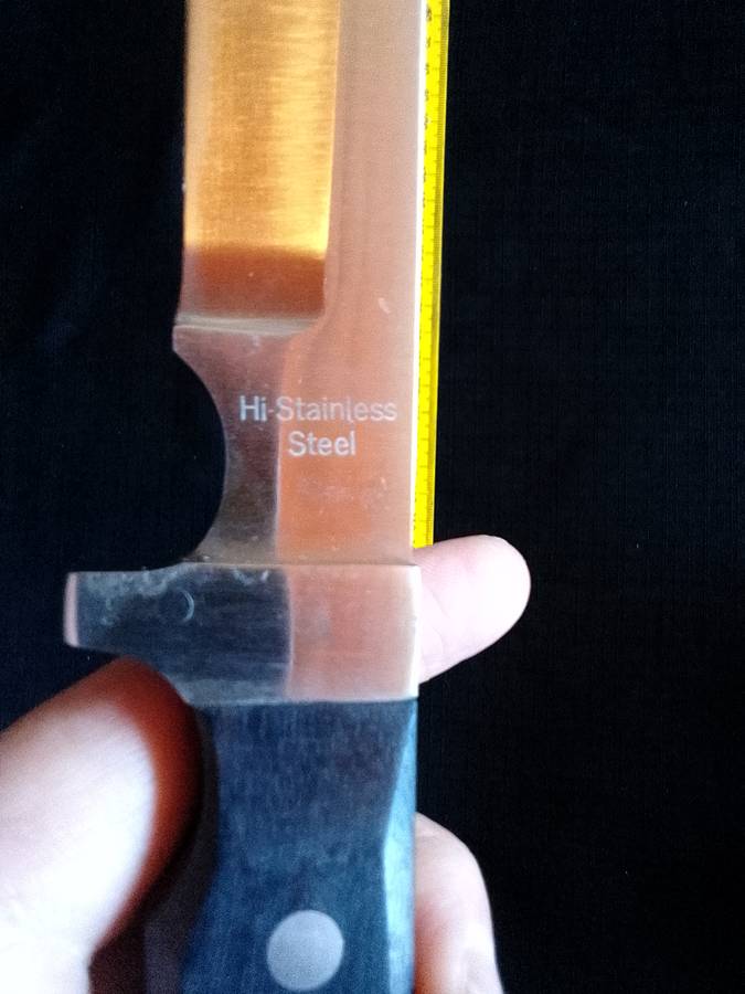 Stunning Hi- Stainless Steel Hunting Knife Fixed Blade With Wooden and Steel Handle