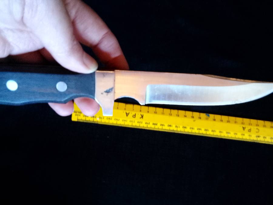 Stunning Hi- Stainless Steel Hunting Knife Fixed Blade With Wooden and Steel Handle