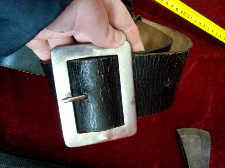 Vintage British W.Gilphin Fireman Axe with Leather Belt and Holder