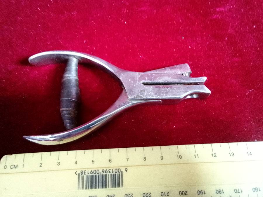 Stunning Vintage S.A.R - S.A.S Conductors Ticket Punch