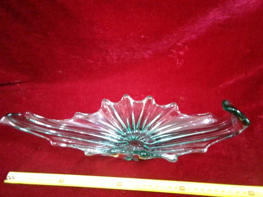 Beautiful Vintage Murano Contemporary Glass Decorative Centerpiece Bowl   - Good Condition