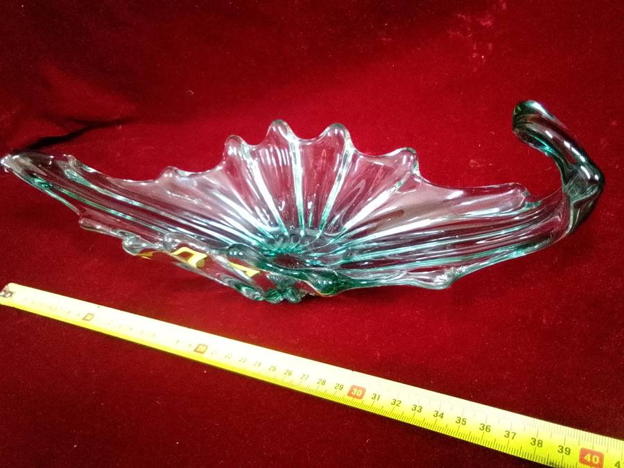 Beautiful Vintage Murano Contemporary Glass Decorative Centerpiece Bowl   - Good Condition