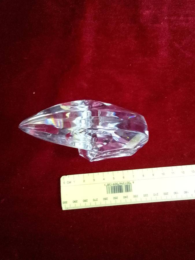 Beautiful Cristal Saint Louis France Eagle Head Art Statue - Good Condition