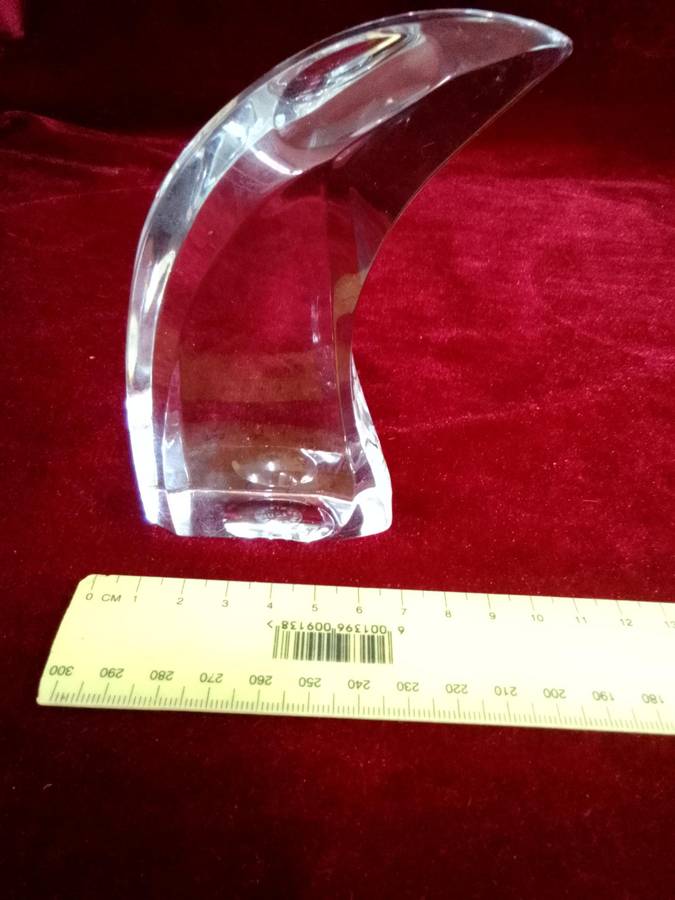 Beautiful Cristal Saint Louis France Eagle Head Art Statue - Good Condition